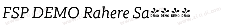 FSP DEMO Rahere Sa字体转换 FSP DEMO Rahere Sa字体转换